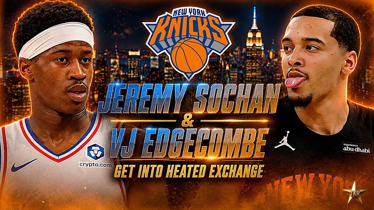 Jeremy Sochan & VJ Edgecombe Spotted Having HEATED EXCHANGE... | Knicks News
