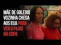 Mãe de Vozinha desembarca nos EUA para assistir filho na Copa do Mundo