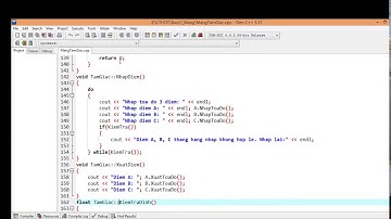 Mảng tam giác lập trinh hướng đối tượng c++