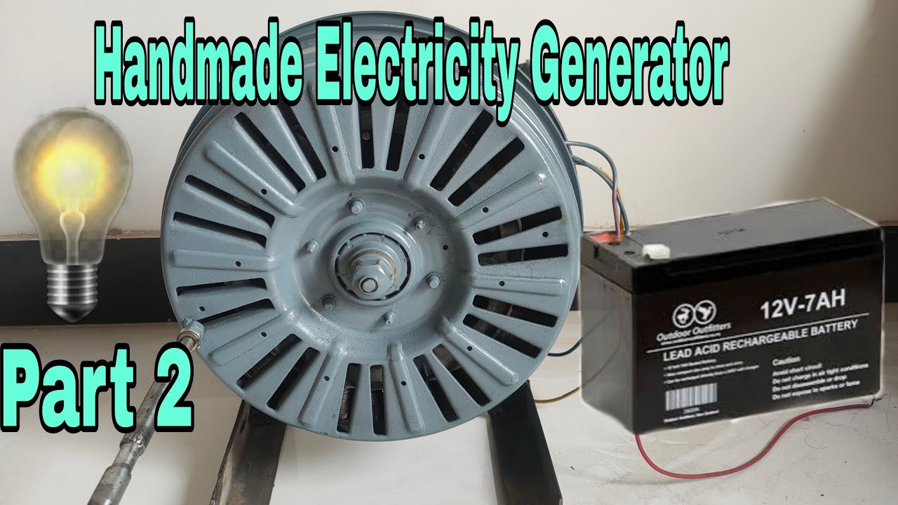 DIY Handmade Electricity Generator | Part 2 | Saeed Experience - YouTube
