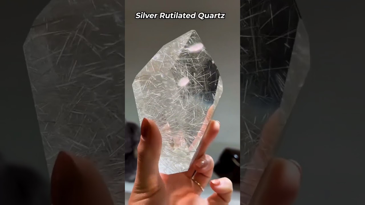 Silver Rutile Quartz: Natural Gemstone with Stunning Needles | 