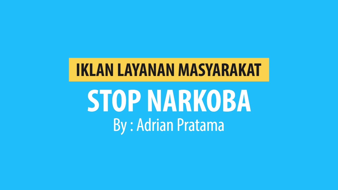 Iklan Layanan Masyarakat Stop Narkoba Animasi Motiongraphic