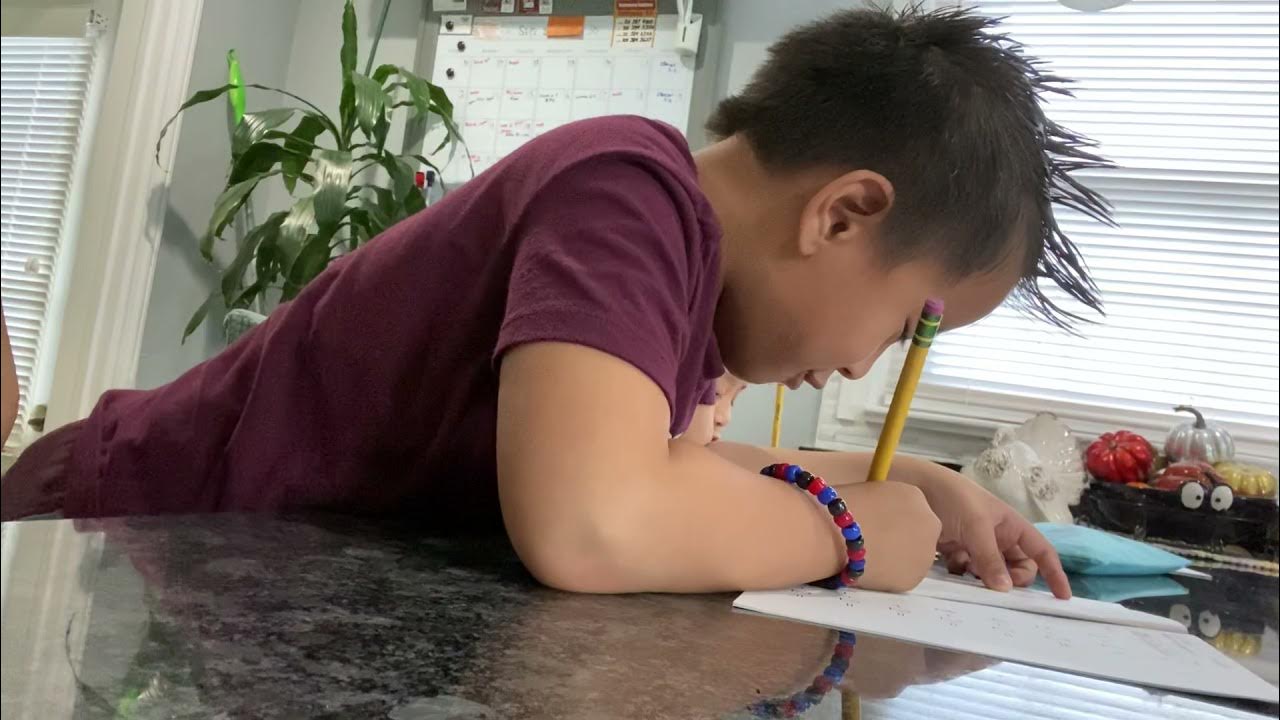 While Answering Kumon Homework YouTube