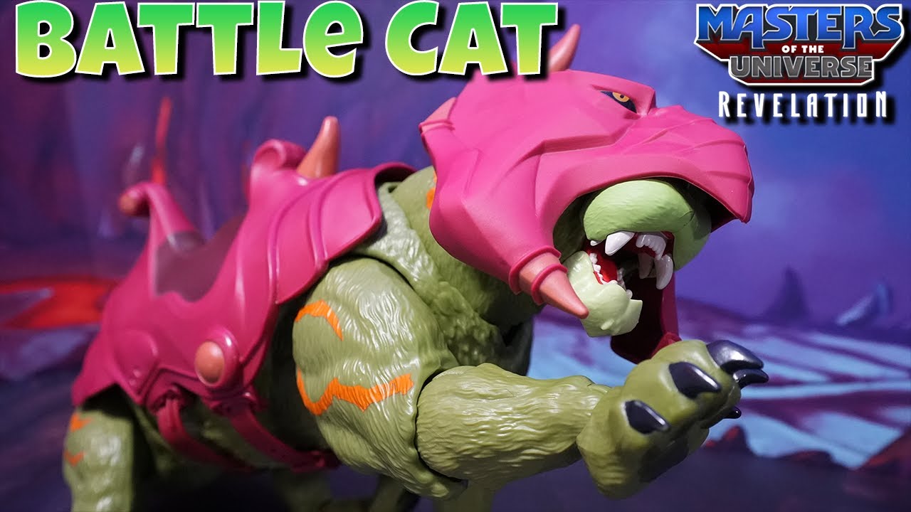 MOTU Revelation Battle Cat - Masters Of The Universe Figure Review!
