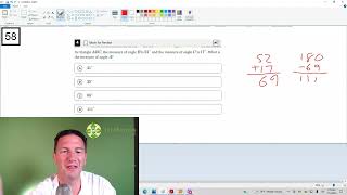 Digital SAT practice test 1, module 1, number 4, math short