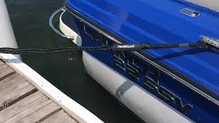 Bungee Dock Lines protect your boat from harsh jerking and pulling. NautiCurl Bungee Ropes.