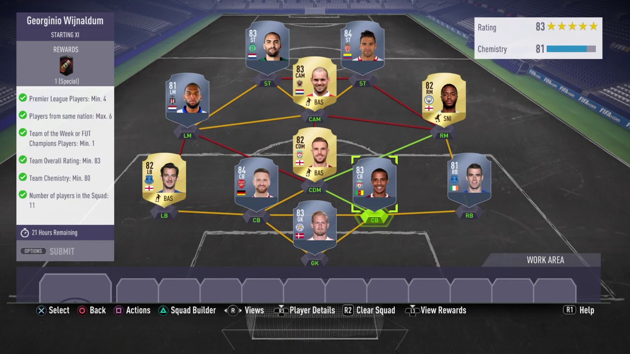 FIFA 18 futmas georginio wijnaldum sbc walkthrough