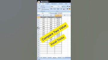Compare value in Excel #shorts #reels #tricks #trending #excel #excelformula