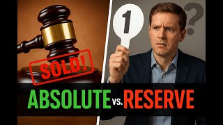 📢 Absolute vs. Reserve Auction: What Every Real Estate Bidder Should Know!