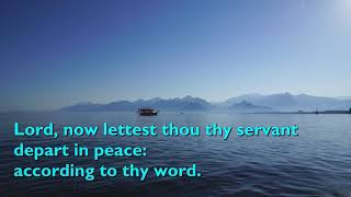 Lord, Now Lettest (Nunc Dimittis) Geoffrey Burgon [with lyrics for congregations]