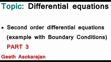 AS/A-Level Maths Differential equations - Second order differential equations PART 3