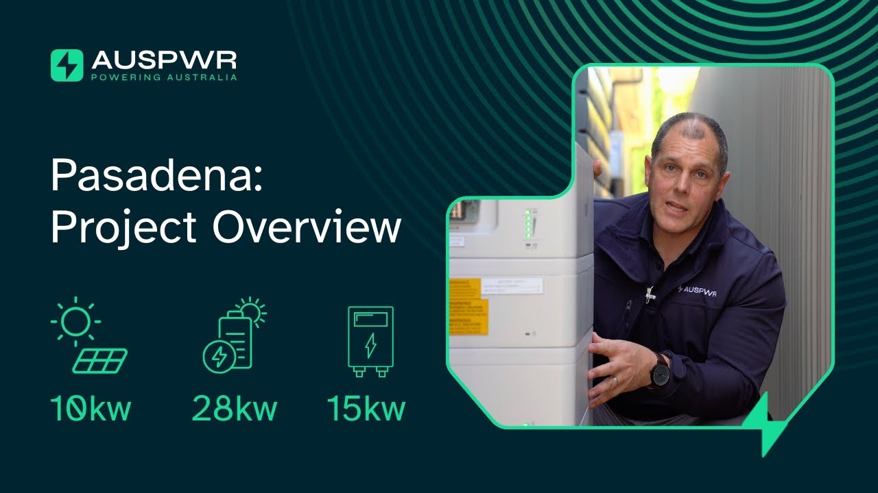 Inside a Pasadena Solar Battery Installation | AUSPWR Project Overview