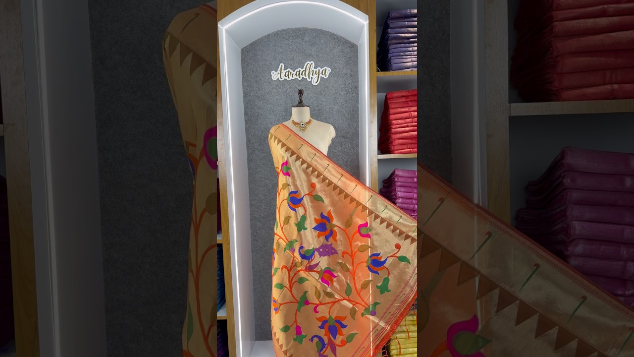 Paithani Soft Silk Lotus Jaal Dupatta