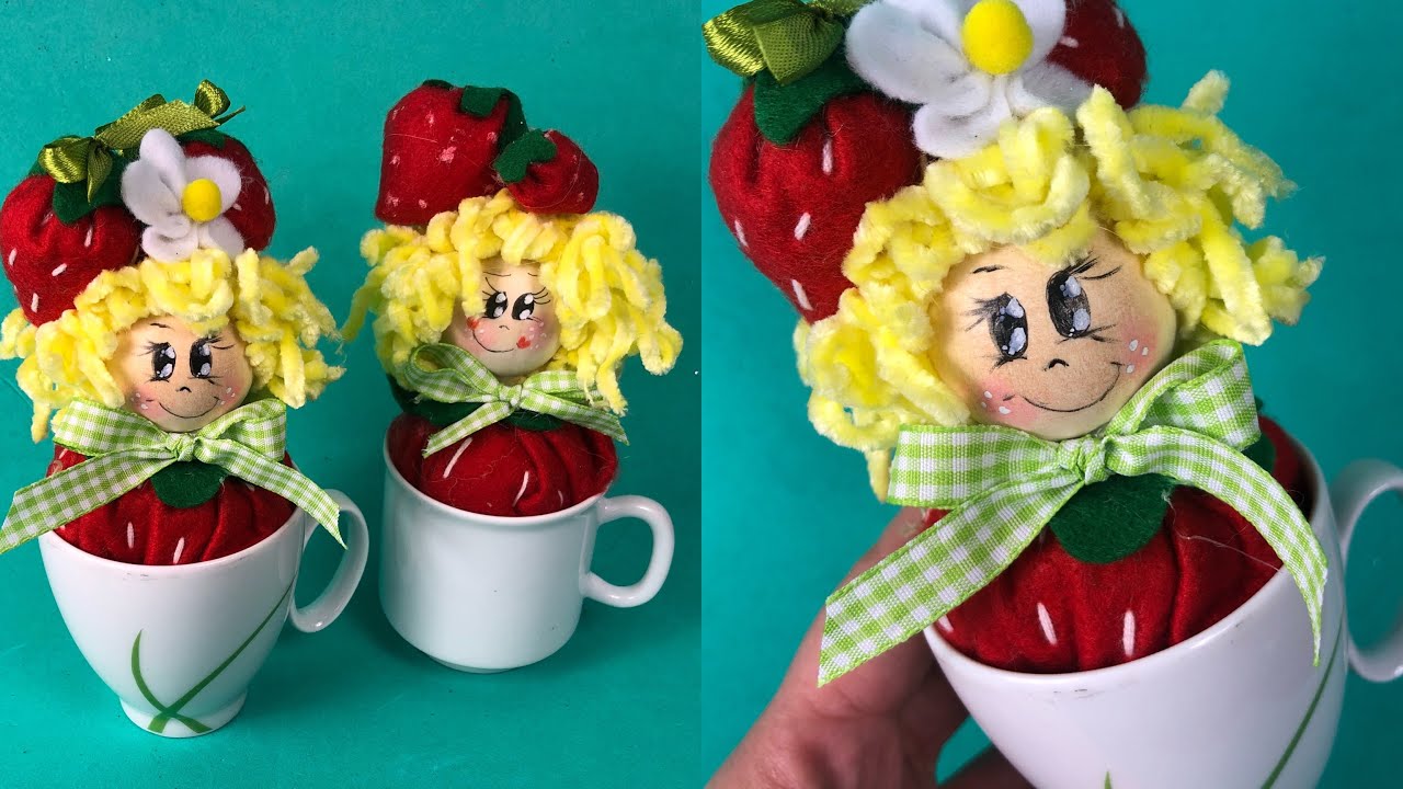 TI PIACCIONO LE FRAGOLE ? REALIZZA I FRAGOLOTTI CON RICICLO DI VECCHIE TAZZINE