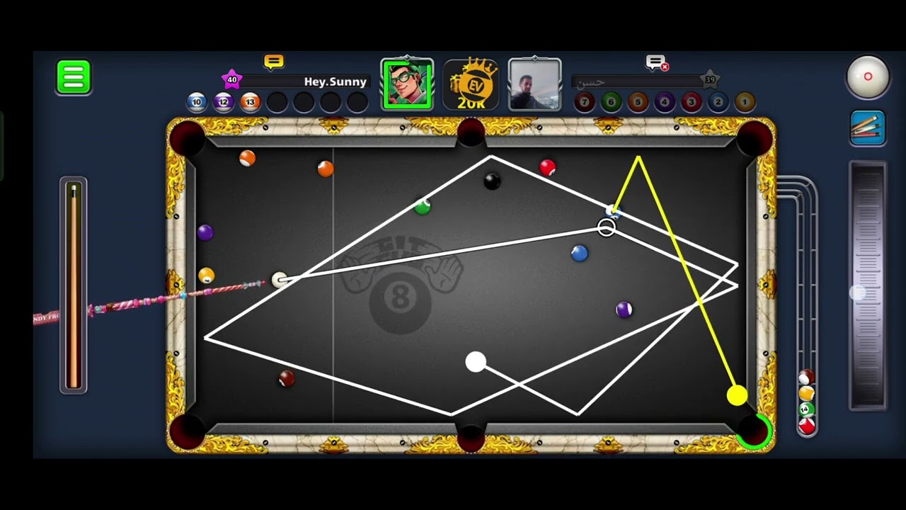 indirect Denial 8 ball Pool With from Easy victory 😍🔥🫶🏻