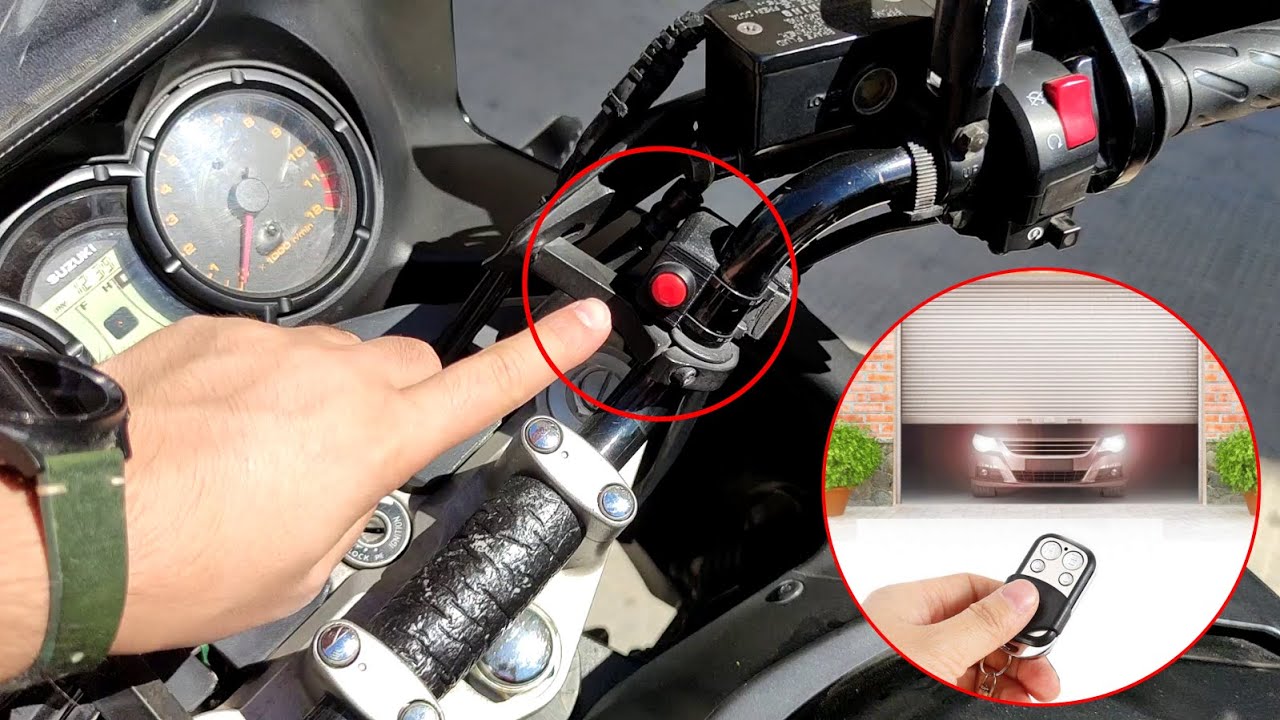 TELECOMANDO APRI CANCELLO UNIVERSALE MANUBRIO 22MM PER MOTO E BICI