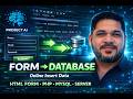 How to Insert Form Data into Online Database | PHP MySQL Tutorial