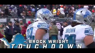 Brock Wright First Touch Down Of The Season On Detroit Lions Fourth Down