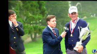 Webb Simpson U.S. Open fan ruins interview Wealth