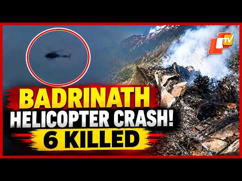 Badrinath-Dehradun Helicopter Crashes In Chamoli, Pilot And 5 Passengers Killed | OTV