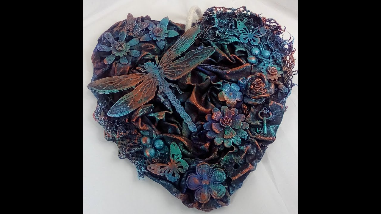 A1 INTRO TO HEART TUTORIAL - This is the introduction to a fee paid video Tutorial on Powertex Fabric Sculpting
Crafting with Powertex Universal Medium with a Certified Powertex Tutor from 