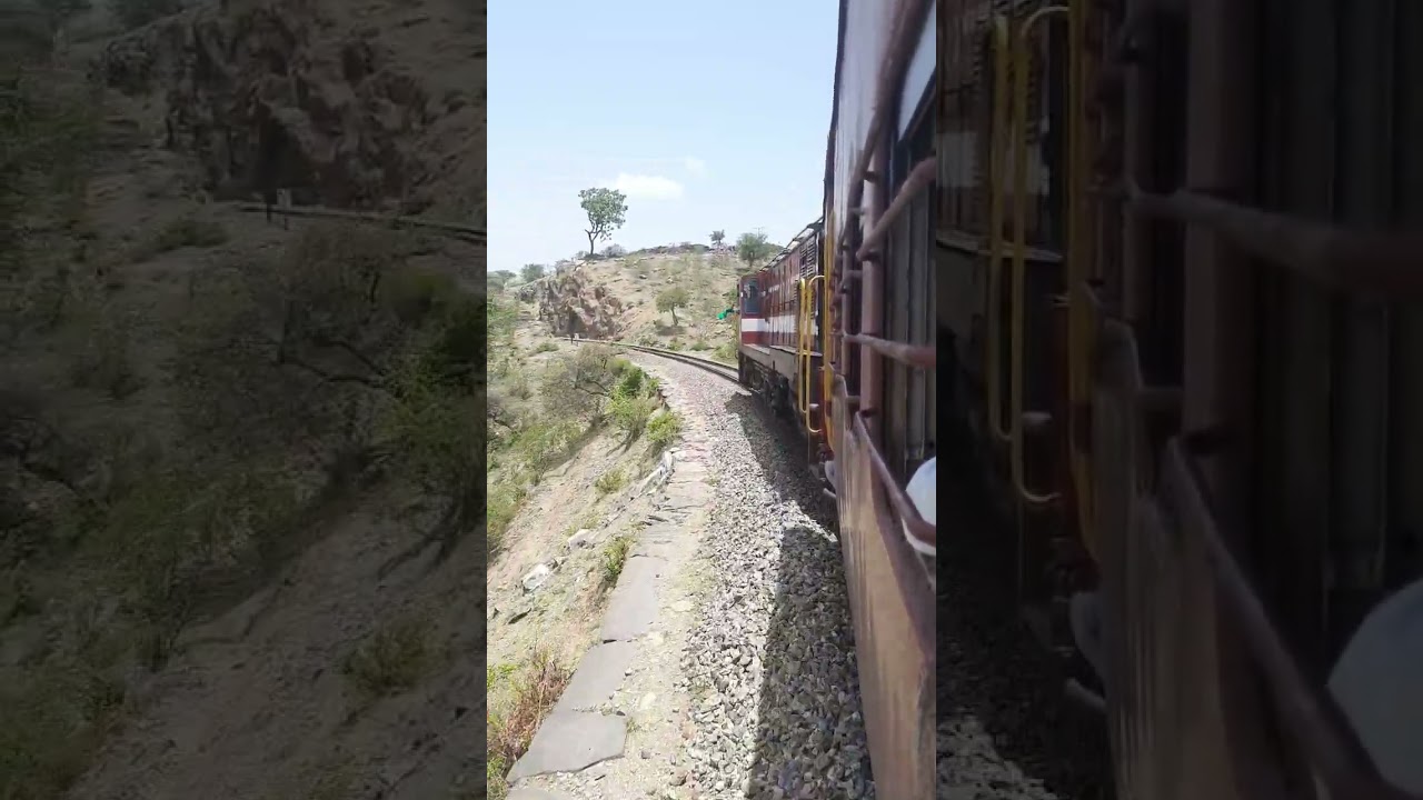 YDM 4 on this beautiful gradient on the Mavli - Marwar meter gauge section.....