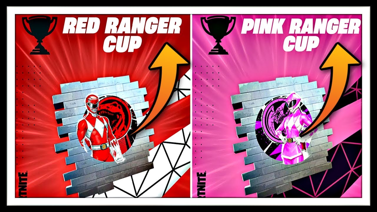 Fortnite: Pink Ranger and Red Ranger CUP! - YouTube