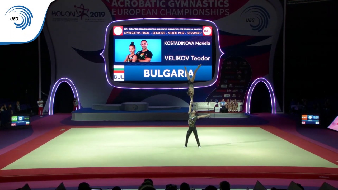 Teodor VELIKOV & Mariela KOSTADINOVA (BUL) - 2019 Acro Europeans, balance final