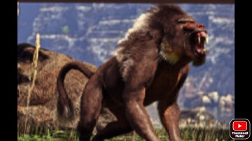 ARK taming my first Dinopithecus the easy way.
