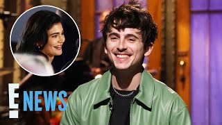 Kylie Jenner Cheers on Timothée Chalamet at SNL Hosting Gig | E! News