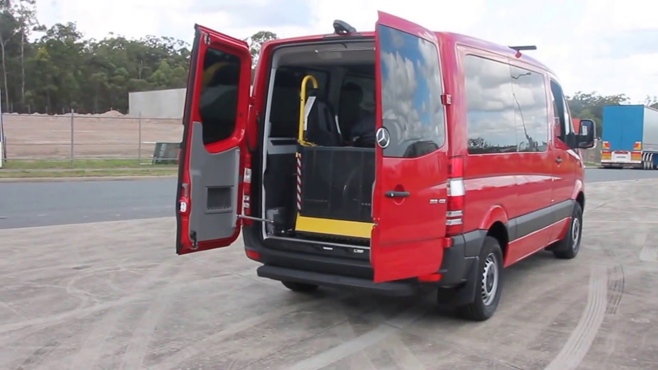 Caddy Storage QLD Mercedes Sprinter Wheelchair Conversion YouTube