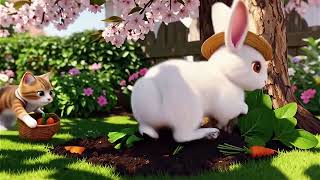 🐰🥕 The Little Bunny and the Magic Carrot 🌸 | Cute Bunny Story | Kids Cartoon