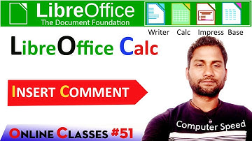 calc insert comment | insert comment libreoffice | libreoffice calc | libreoffice kya hai |libre|