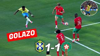 GOLAZO de VINI JR PARA SALVAR a BRASIL vs MARRUECOS 1-1 MUNDIAL 2026