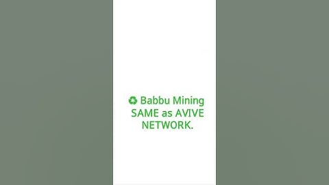 #newminingapp #Babbu #mining #babbumaining #avivemining #airdrop #