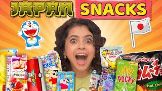 🇯🇵*TRYING* JAPANESE SNACKS First Time| Doraemon,Shinchan,Pokemon Snacks🍬| Wonder Munna Unplugged