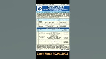 walk in interview jobs/NMDC JOBS/WALK in interview ODISHA /shorts