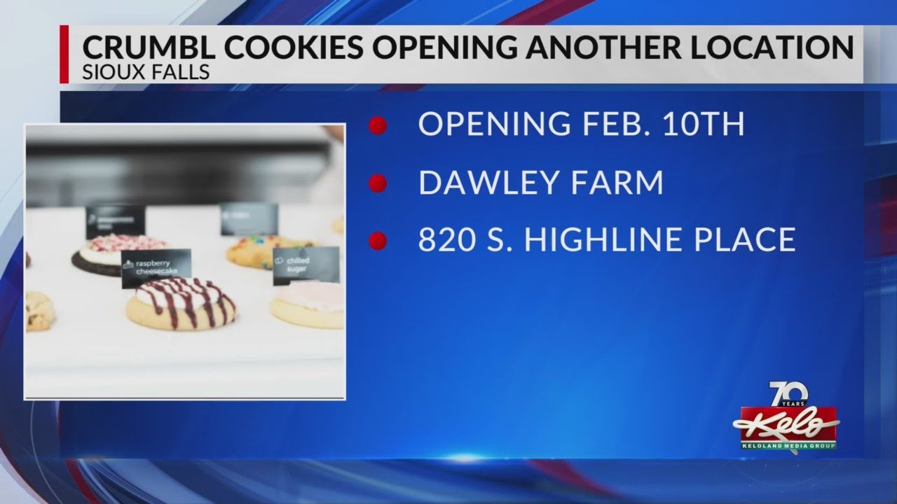 Second Crumbl Cookies to open in Sioux Falls YouTube