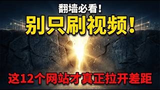 翻墙必看！别只刷视频，这12个网站才真正拉开差距