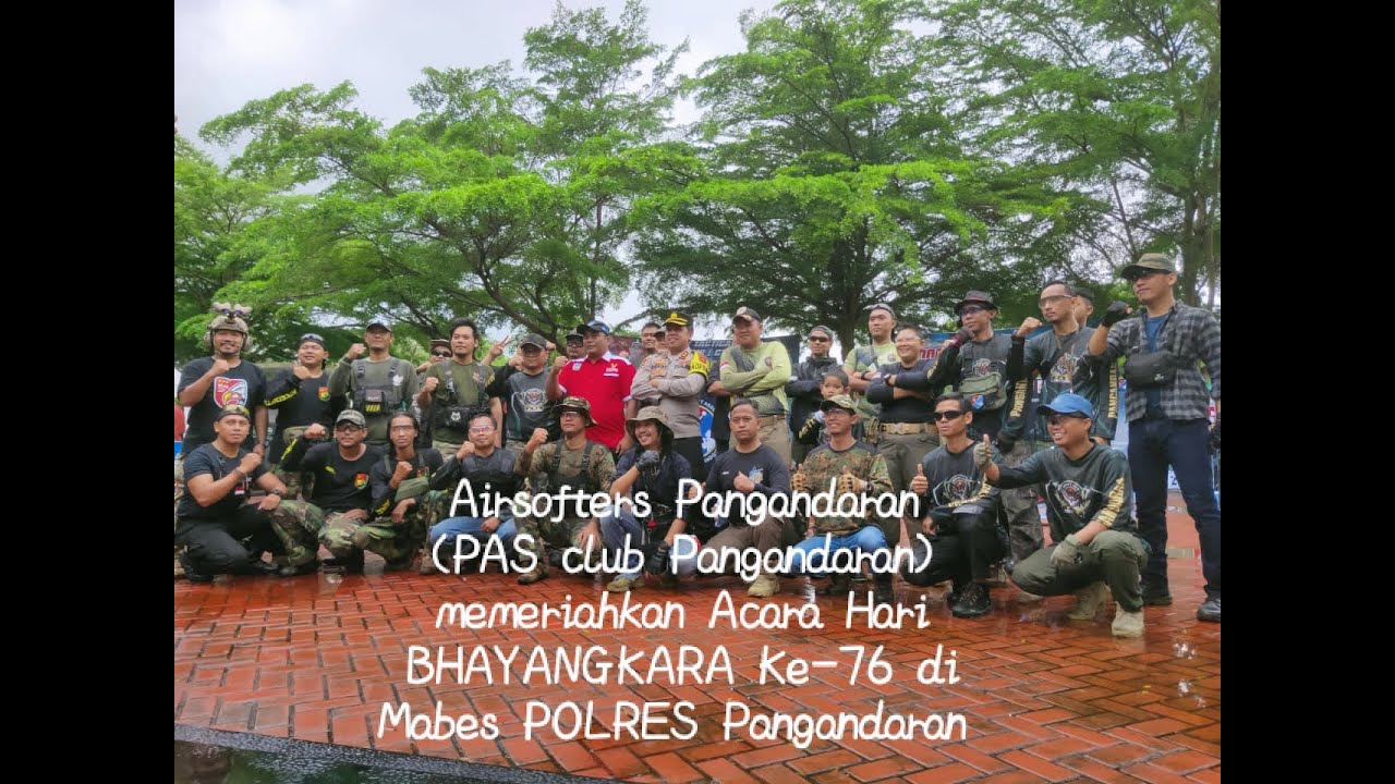 Airsoftgun (PAS Club Pangandaran) Memeriahkan Acara Hari BHAYANGKARA ke-76 di POLRES Pangandaran
