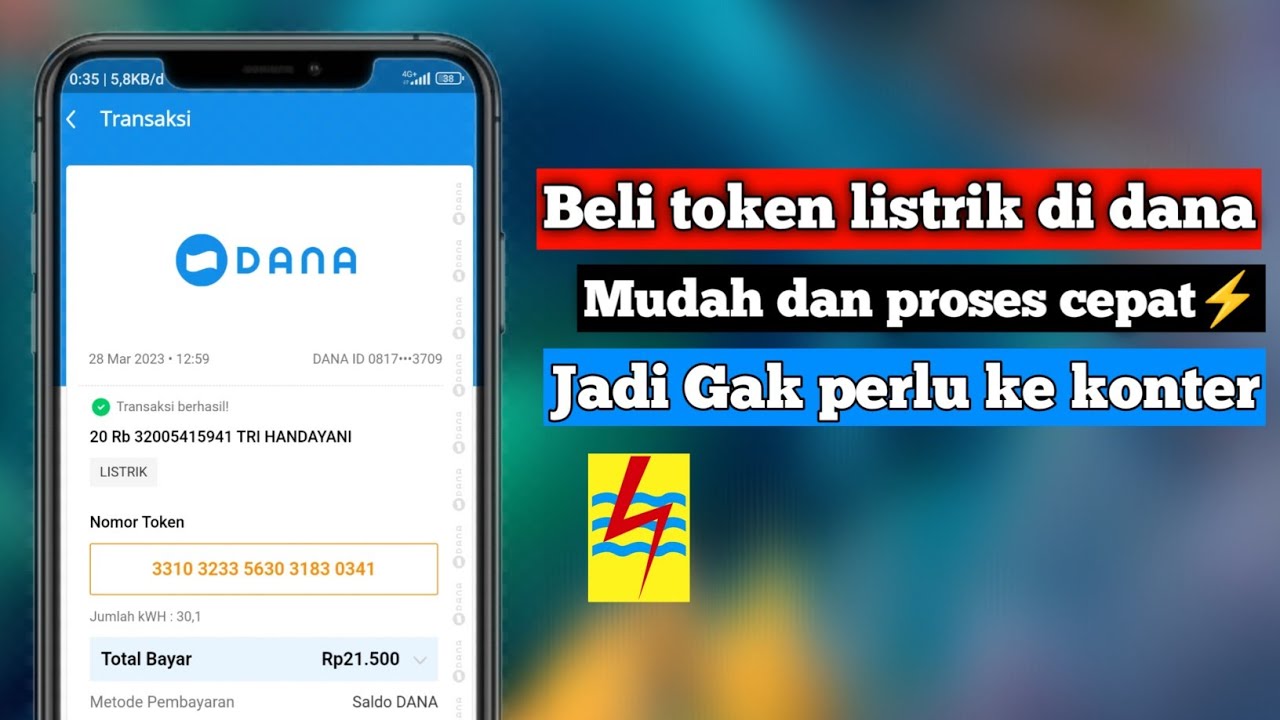 Electricity phone tokens figure Cara beli token listrik di dana