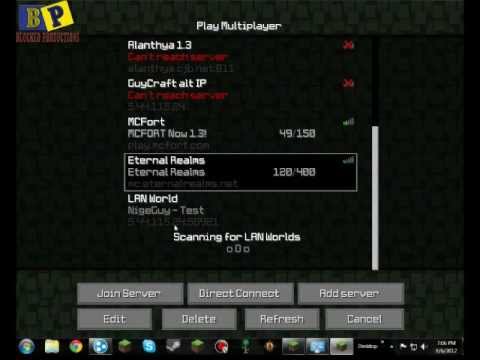 Host Minecraft Singe Player Lan Server Via Hamachi 1 3 1 Youtube
