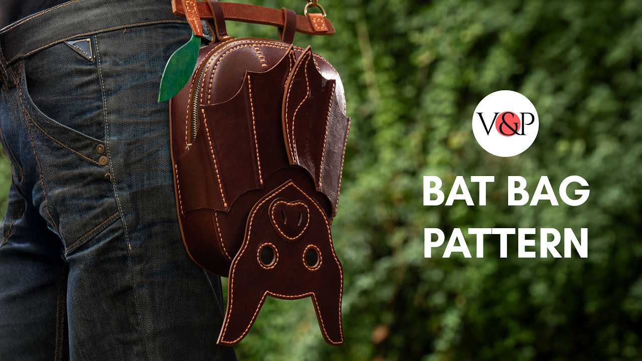 How to Make a leather Bat Bag (Link to Pattern in Description)