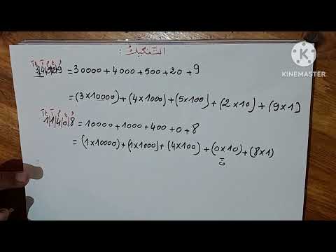 طريقة تفكيك الاعداد رياضيات السنة الرابعة ابتدائي تفكيك الاعداد للسنة الرابعة ابتدائي بطريقة بسيطة