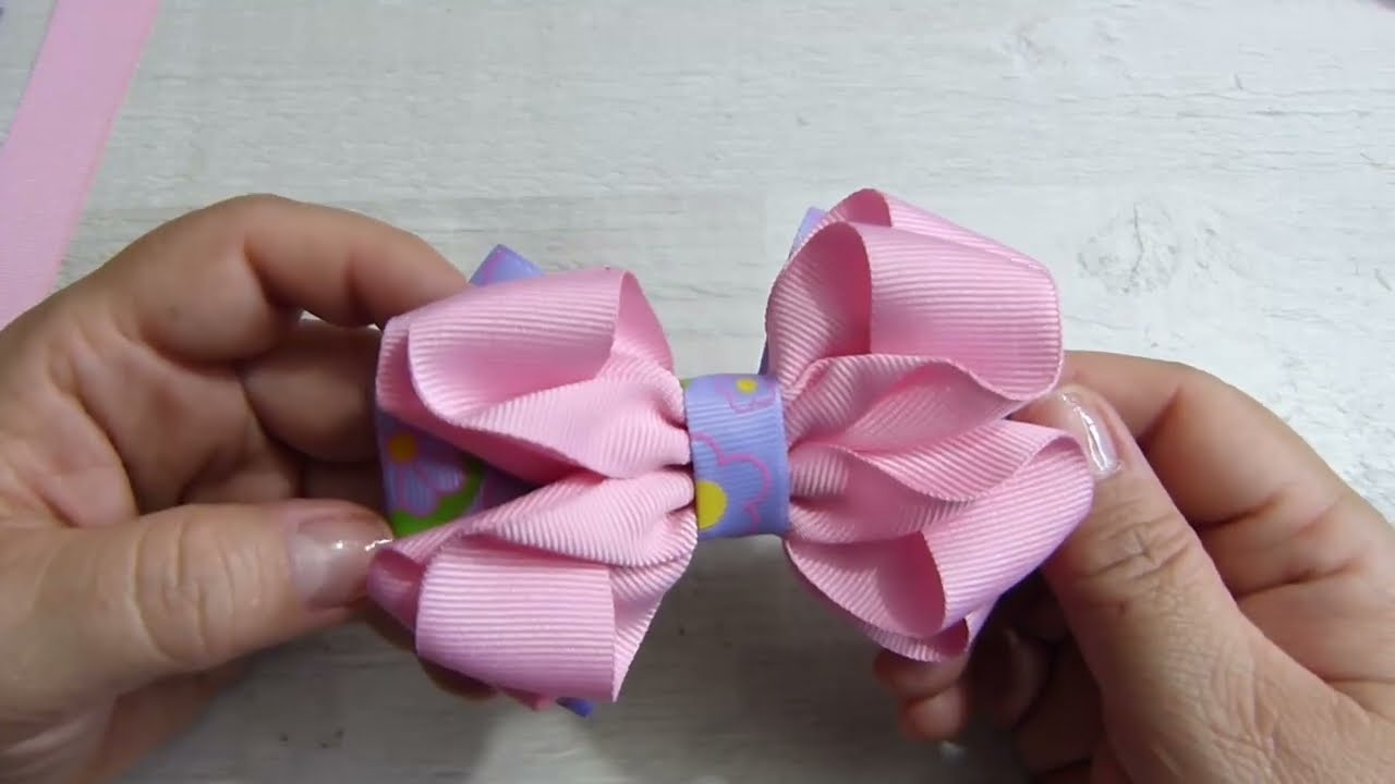 Moño Manualidades/ Como Hacer MOÑOS de cinta súper Lindos Fáciles /diy ...