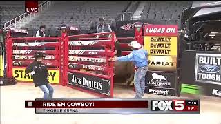 Bull Riding Live Shot