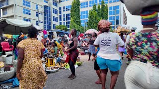 DANCING MARKET WOMEN AFRICA NIGHT STREET GHANA MAKOLA