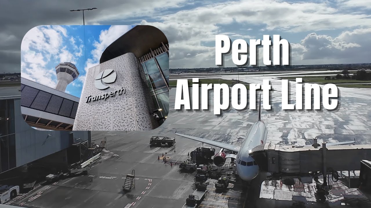 [Exploring Perth 探索珀斯] - Perth Airport Line, Public viewing area | 带你搭火车 (字幕Commentary Caption)