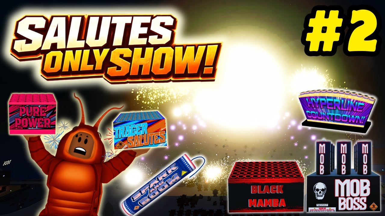 CRAZY SALUTES ONLY FIREWORK SHOW IN ROBLOX PART 2!! (Fireworks Playground)