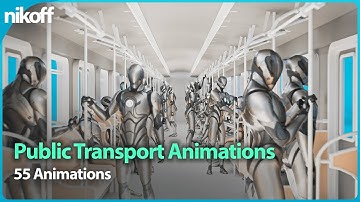 Public Transport Passenger Mocap Pack — 55 Realistic UE5 Animations